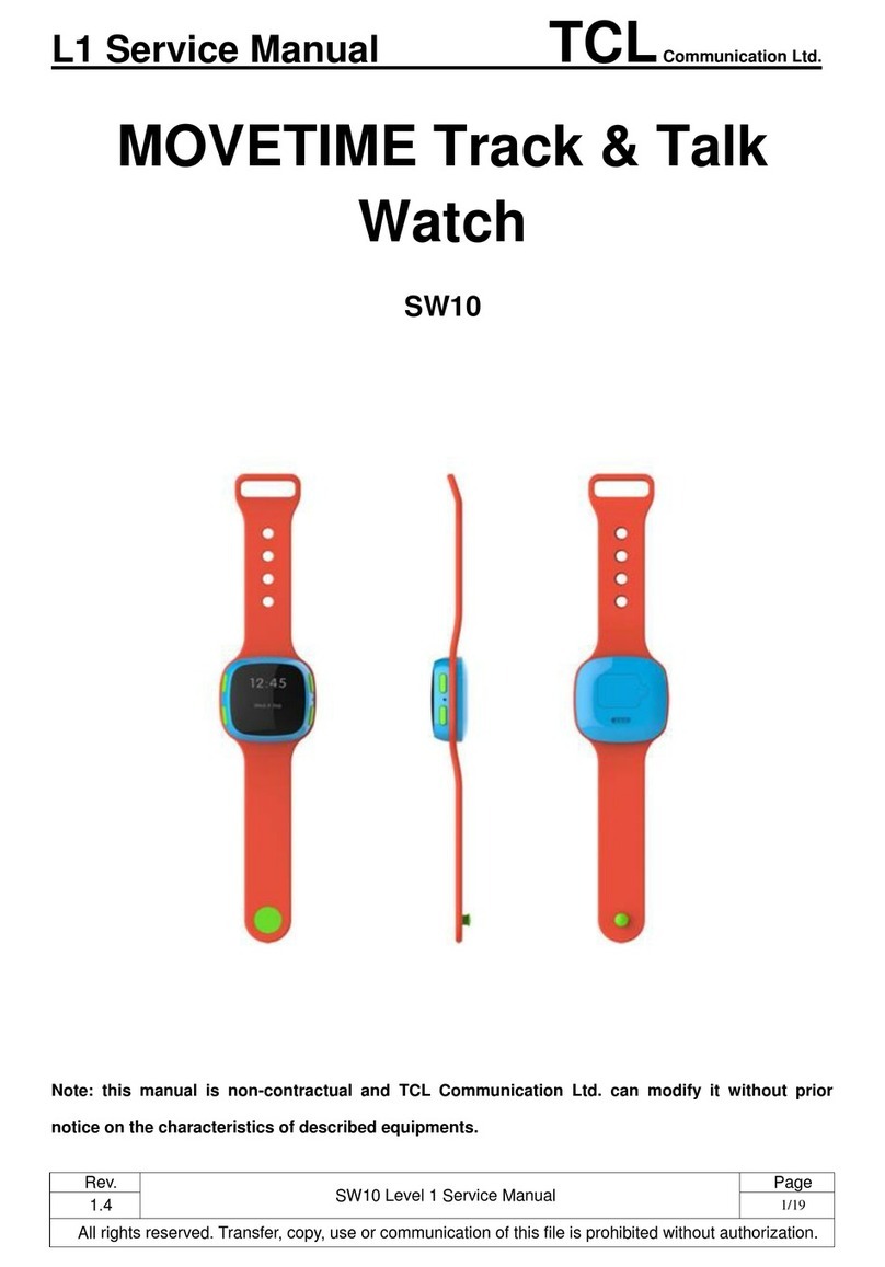 Alcatel MOVETIME Track & Talk watch Service manual