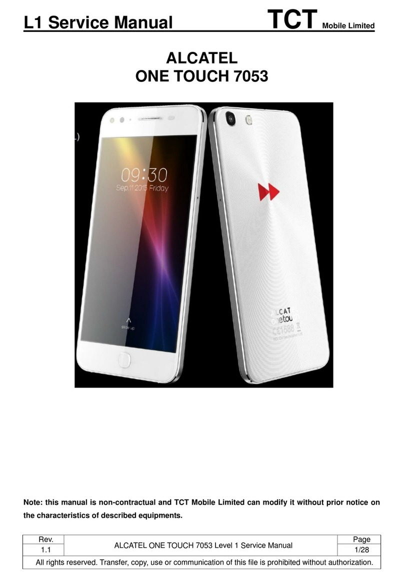 Alcatel One Touch X1 7053 Series Service manual