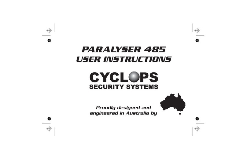 Dynamco CYCLOPS PARALYSER 485 User instructions