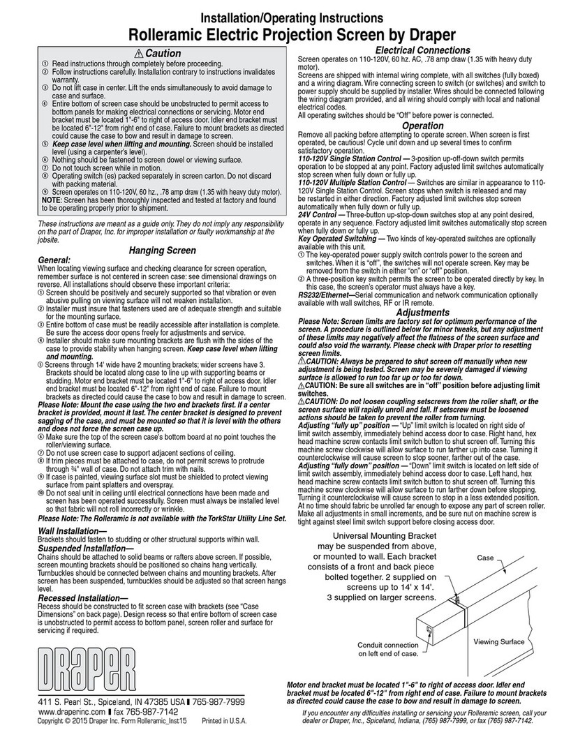 Draper Rolleramic Manual Draper Rolleramic Manual