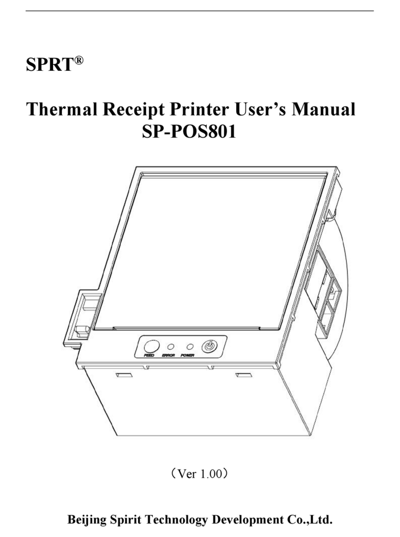 SPRT SP-POS801 User manual SPRT SP-POS801 User manual
