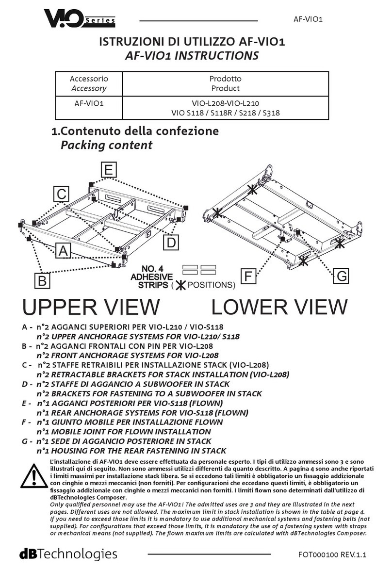 dB Technologies AF-VIO1 instruction manual dB Technologies AF-VIO1 instruction manual