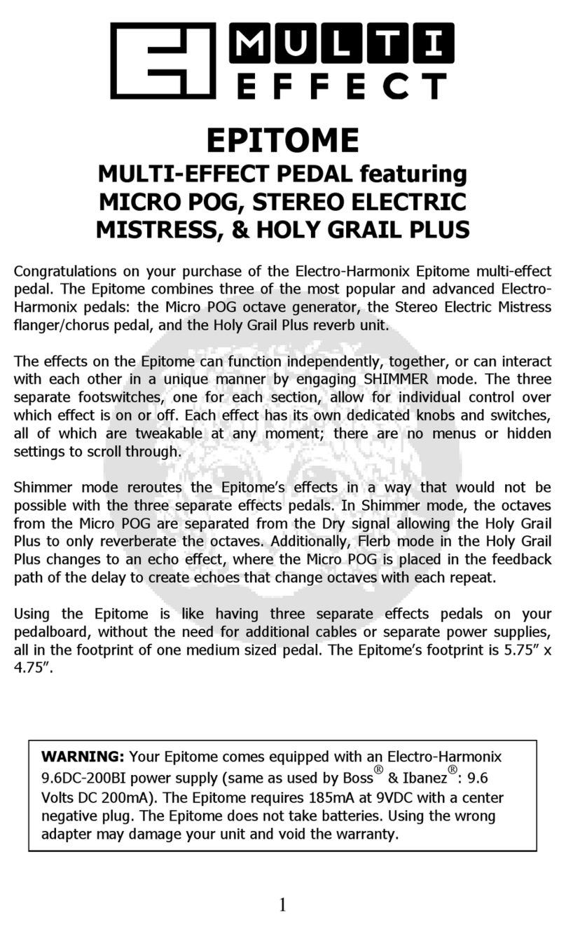 Electro-Harmonix Epitome User manual