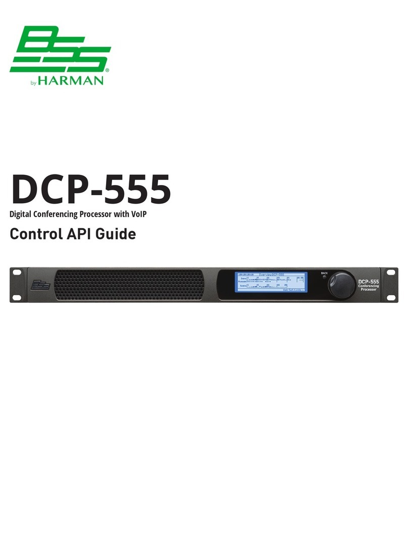 BSS Audio DCP-555 Api guide