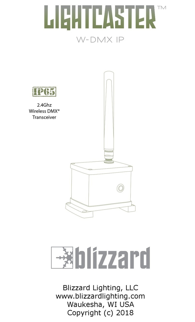 Blizzard Lighting Lightcaster W-DMX IP User manual