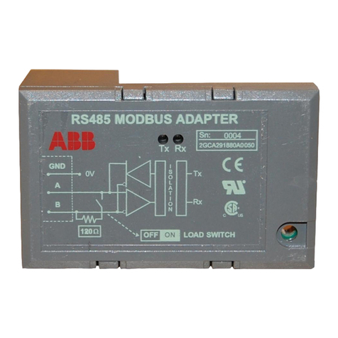 ABB RS485 Modbus adapter User manual ABB RS485 Modbus adapter User manual