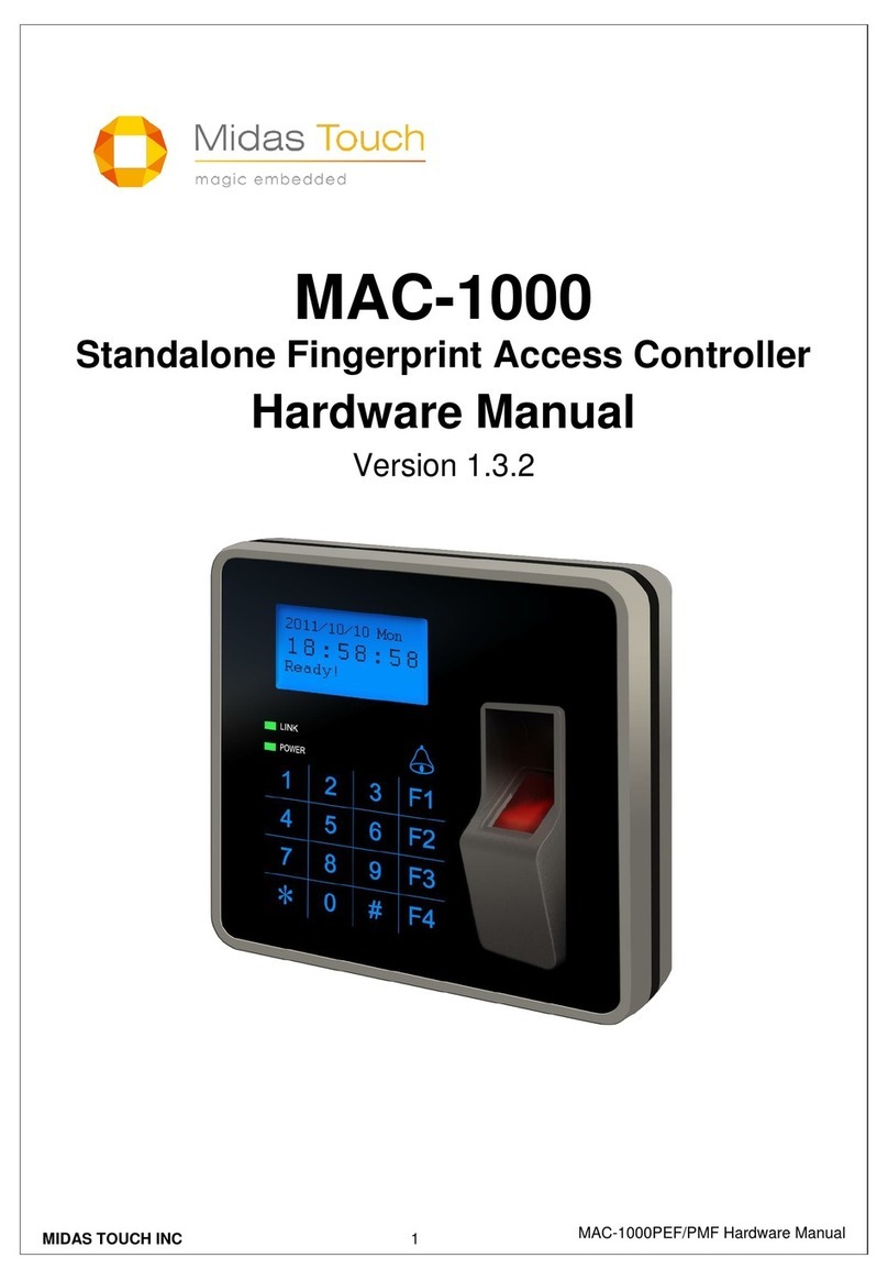 Midas MAC-1000 Hardware manual