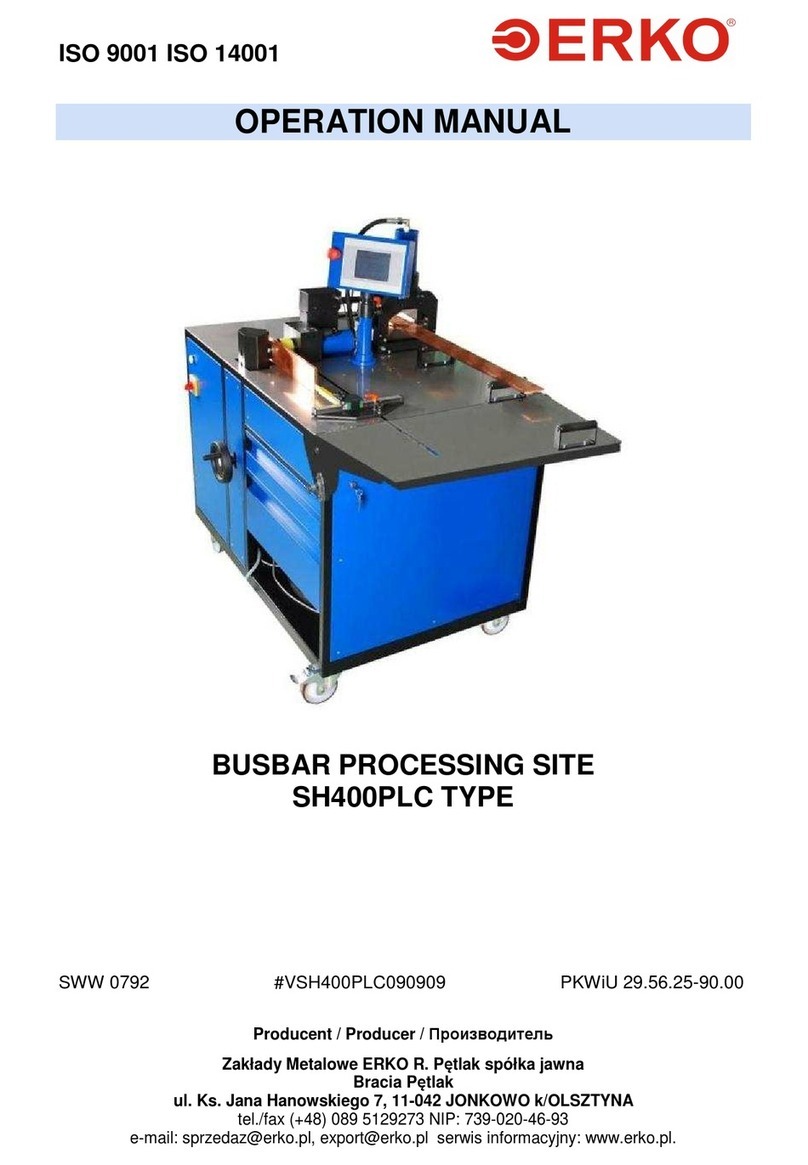 ERKO SH400PLC Operation manual