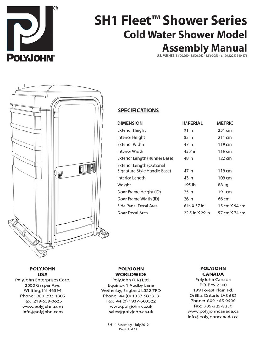 PolyJohn SH1 Fleet Series User manual