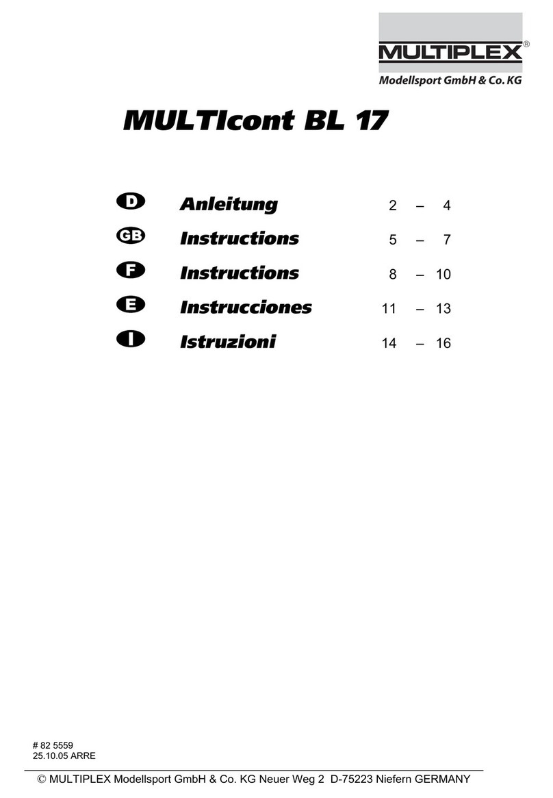 Multiplex MULTIcont BL-17 User manual