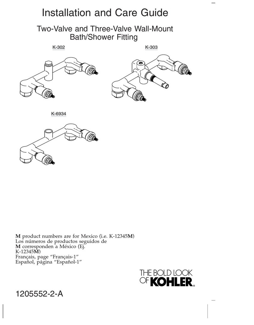 Kohler K-302 Assembly instructions