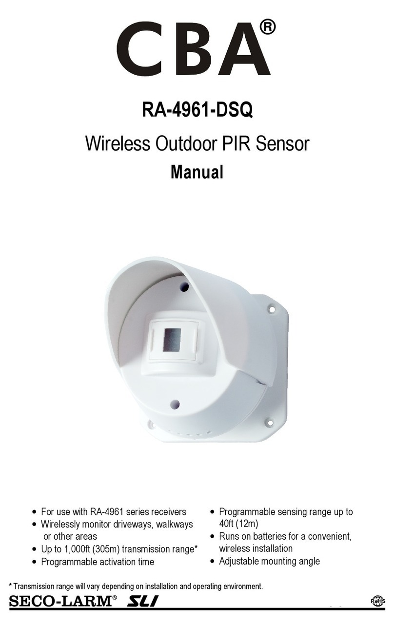 CBA RA-4961-DSQ User manual