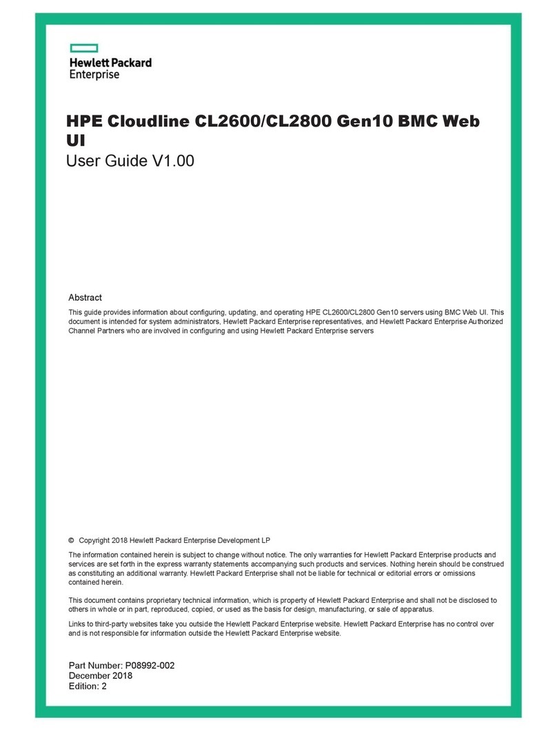 HPE Cloudline CL2600 User manual