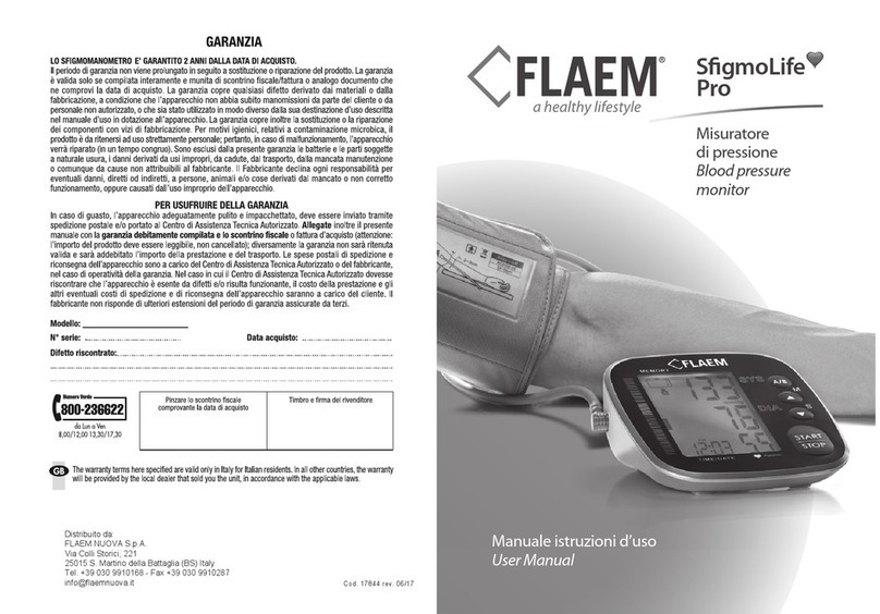 Flaem SfigmoLife Pro User manual