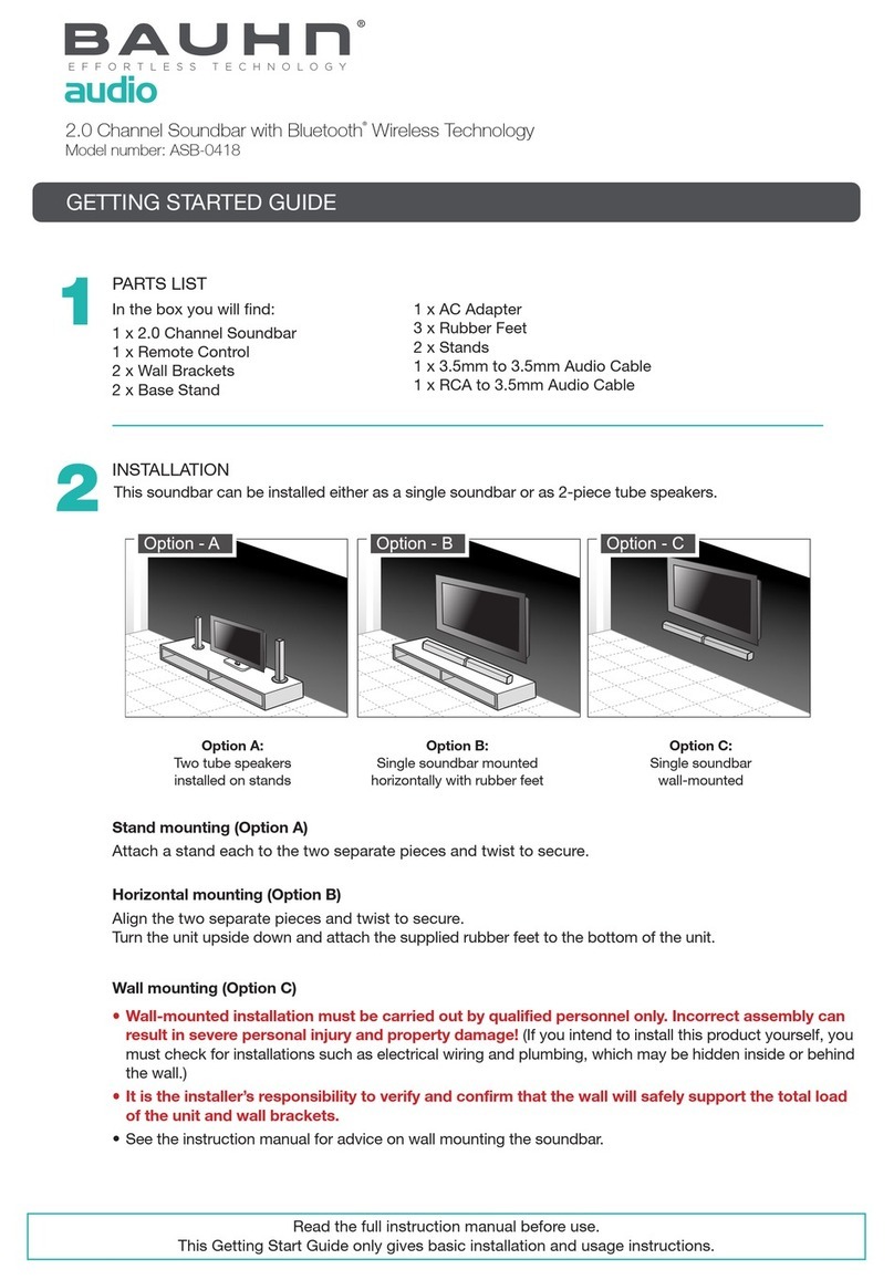 Bauhn ASB-0418 Getting started guide
