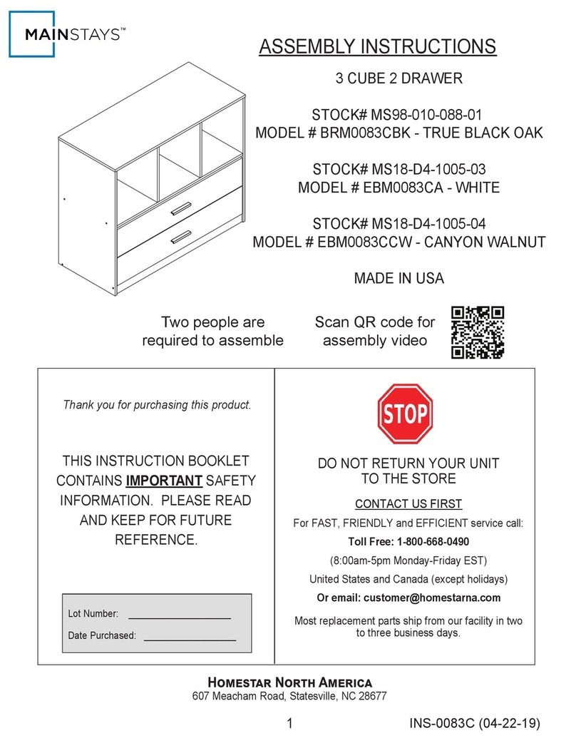 home star MAINSTAYS BRM0083CBK User manual home star MAINSTAYS BRM0083CBK User manual