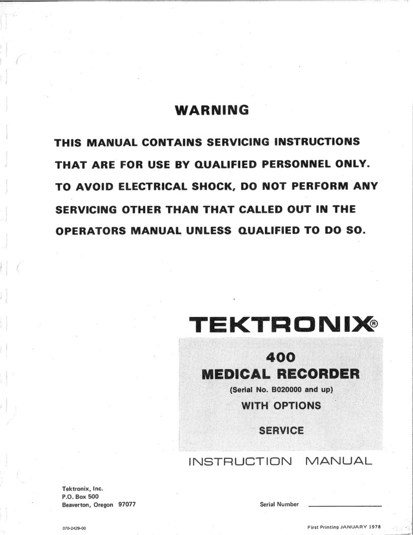 Tektronix 400 Series instruction manual