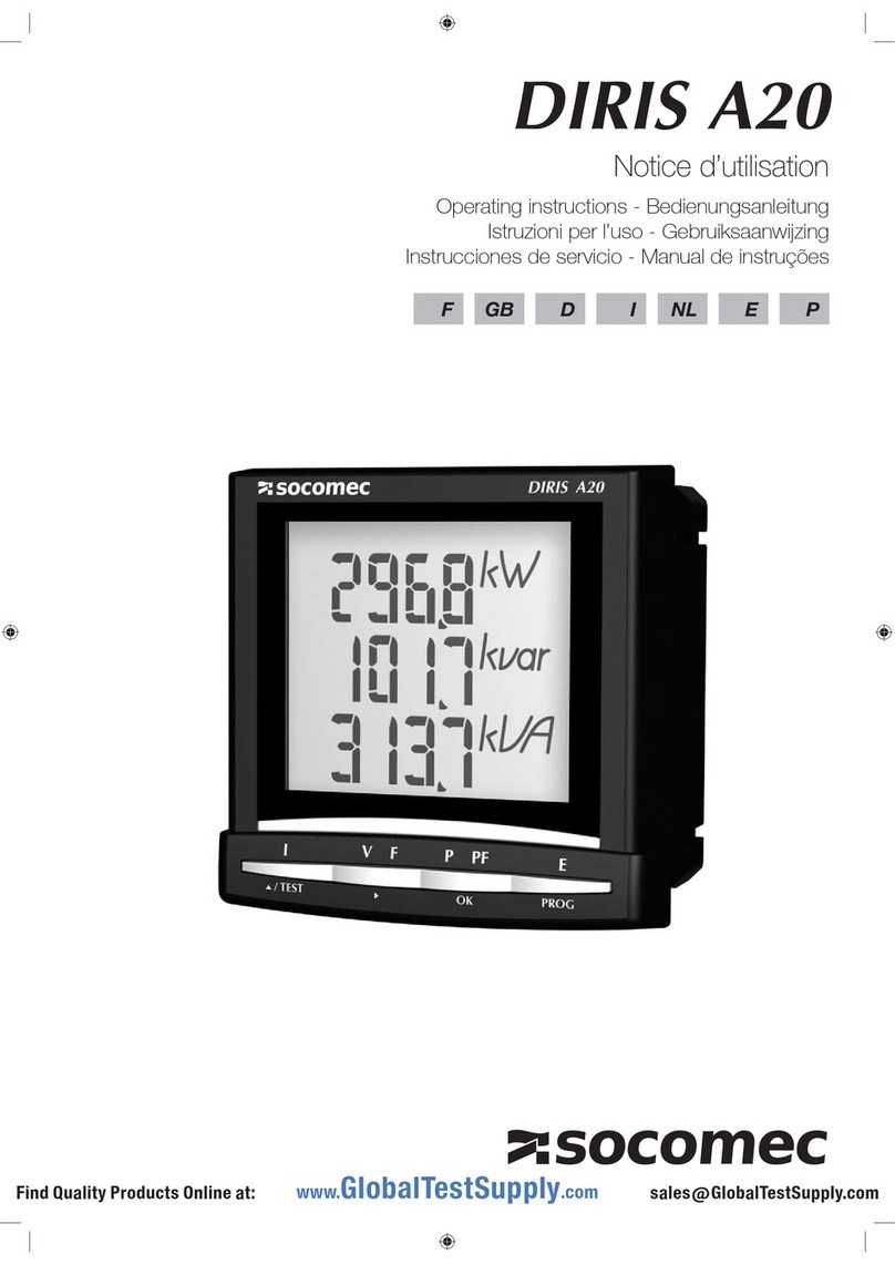 socomec DIRIS A20 User manual