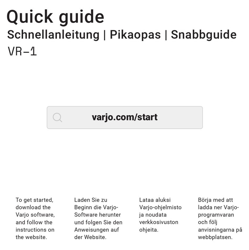 Varjo VR-1 quick guide