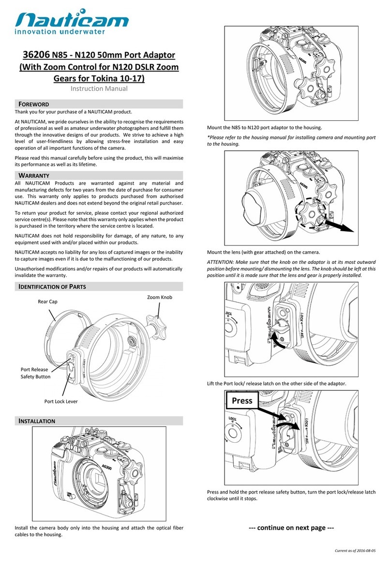 Nauticam 36206 instruction manual