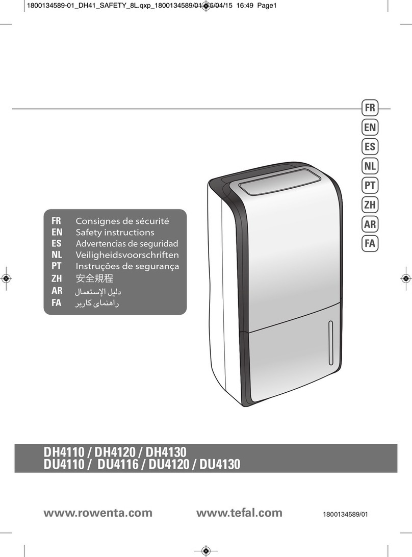 Rowenta DH4110 Safety instructions