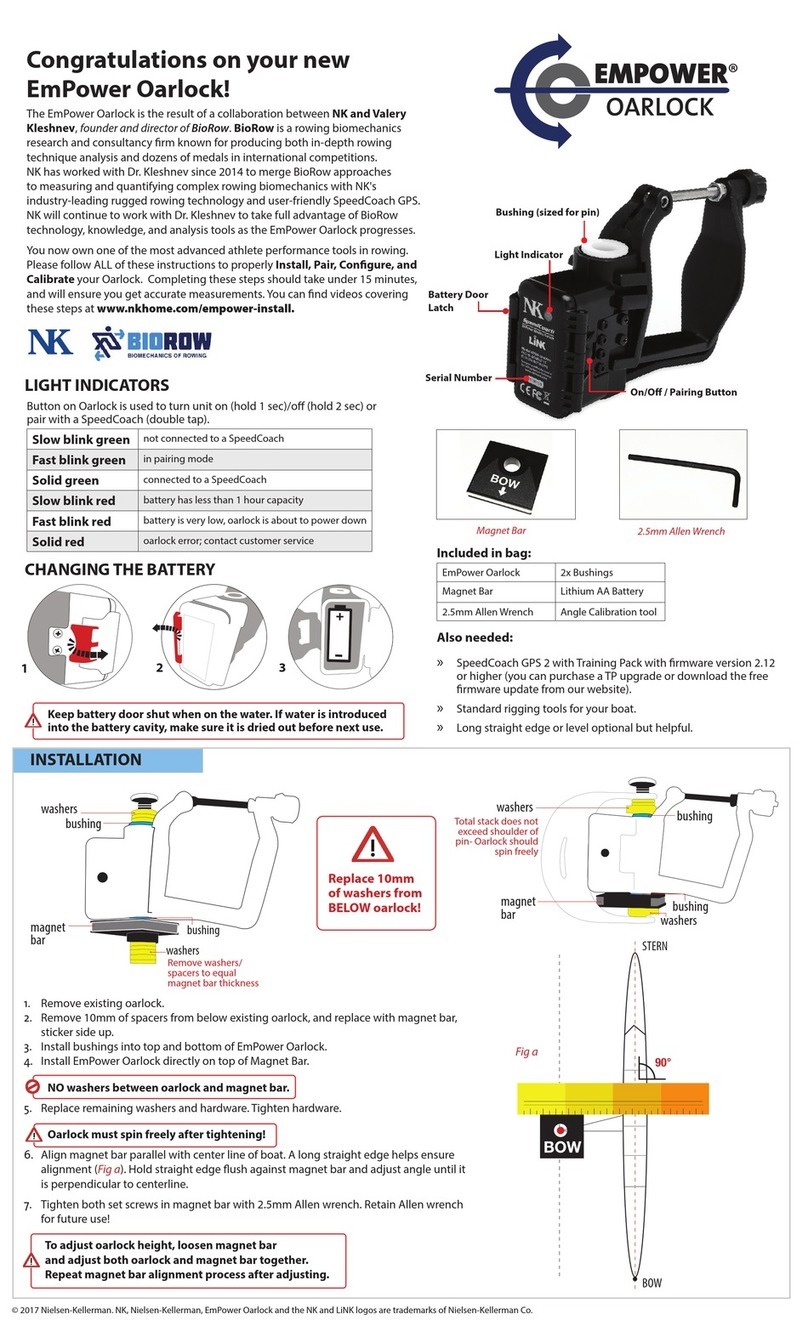 NK EmPower Oarlock User manual