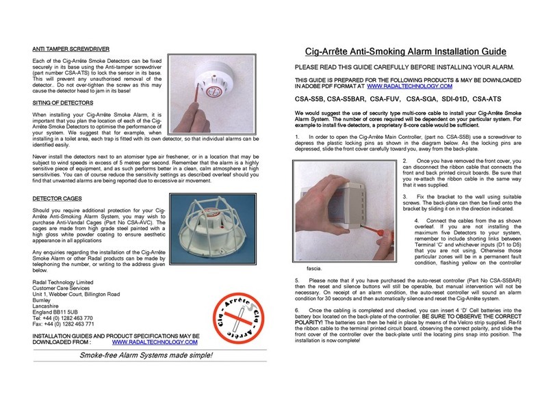 Radal Technology CSA-S5B User manual