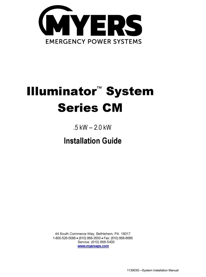MYERS Illuminator System CM Series installation guide