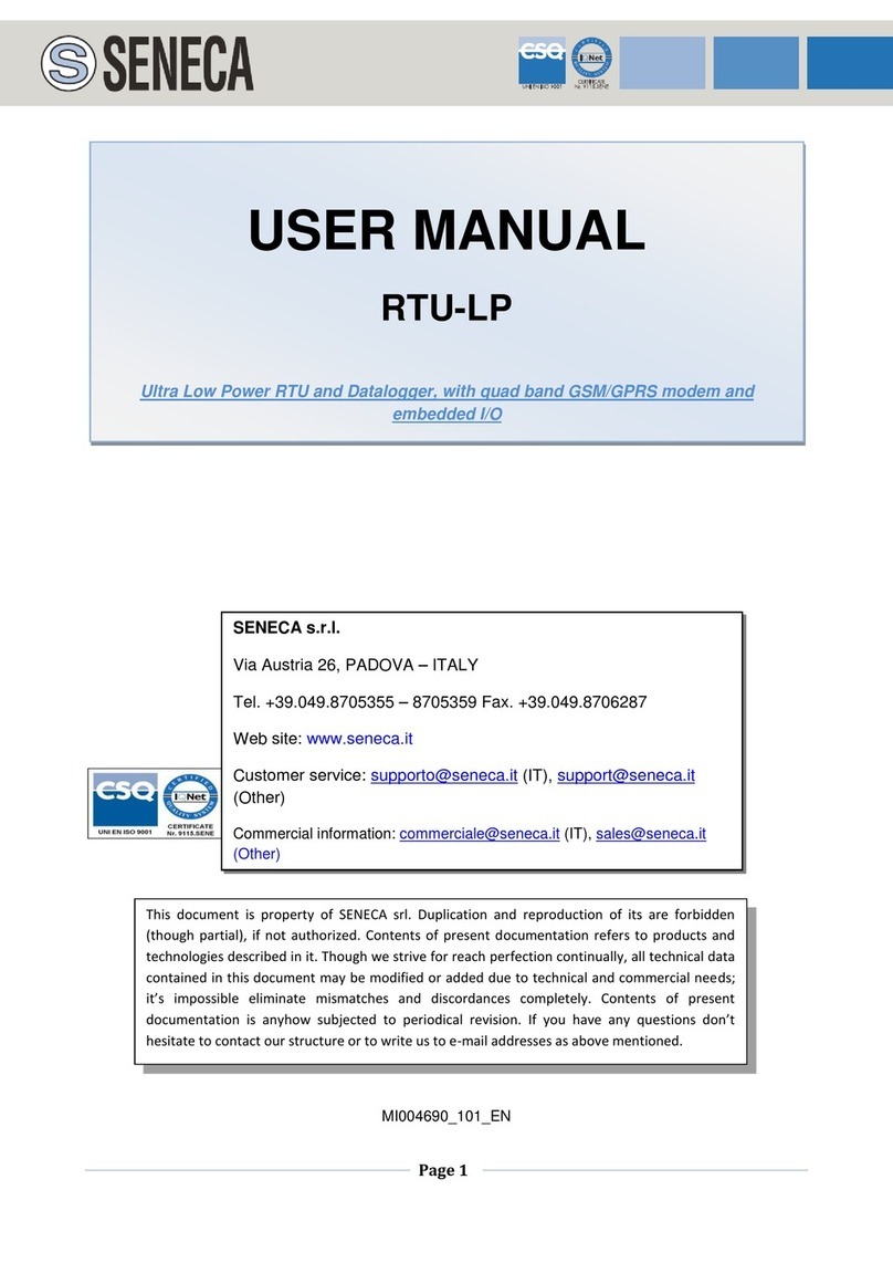 Seneca RTU-LP User manual