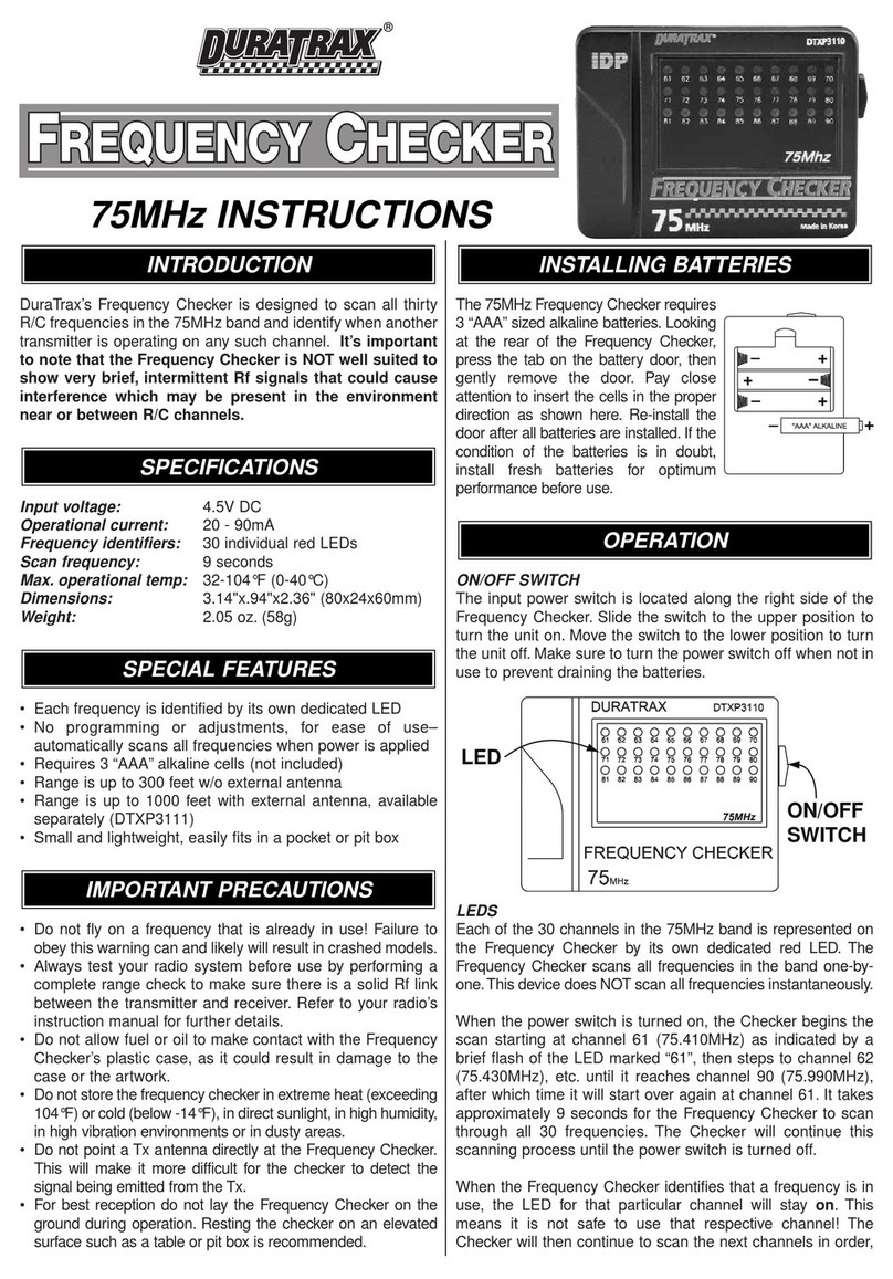 Duratrax DTXP3110 instructions