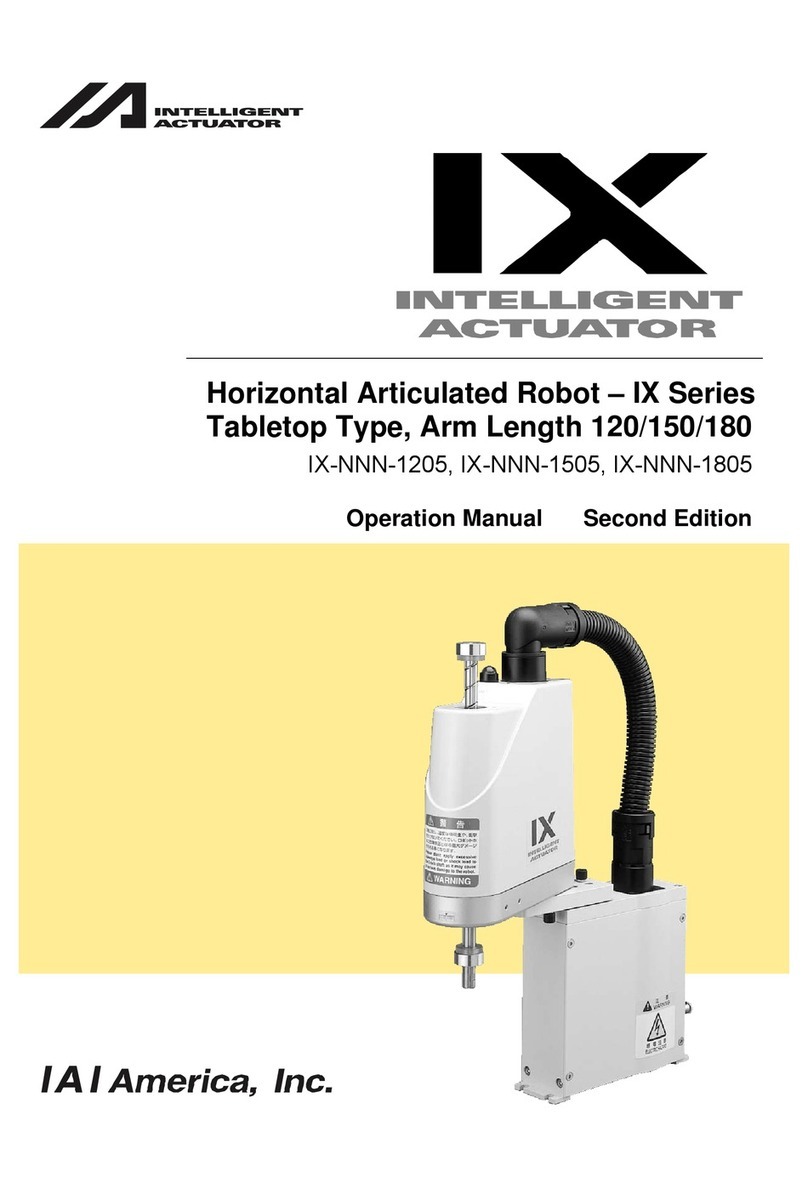 IAI IX Series Operation manual