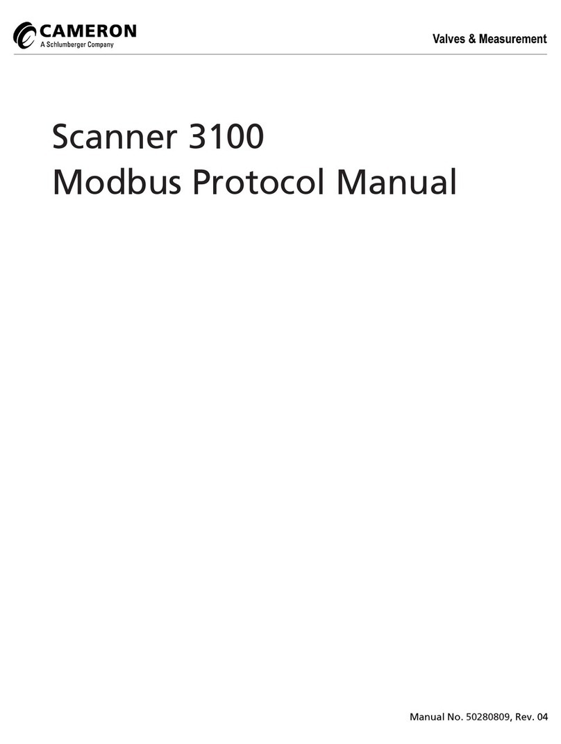 Cameron Scanner 3100 User manual Cameron Scanner 3100 User manual