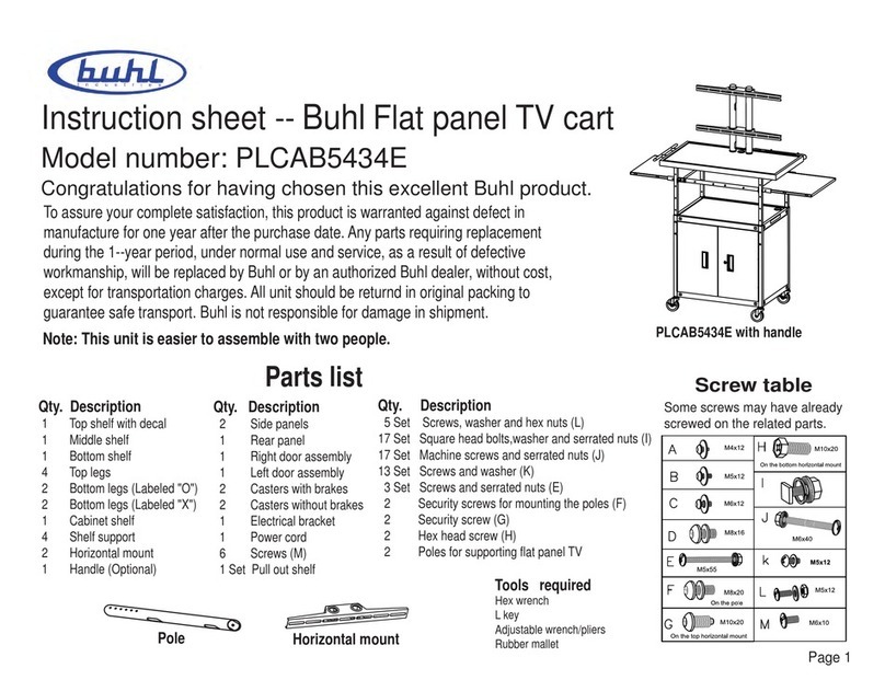 Buhl PLCAB5434E User manual