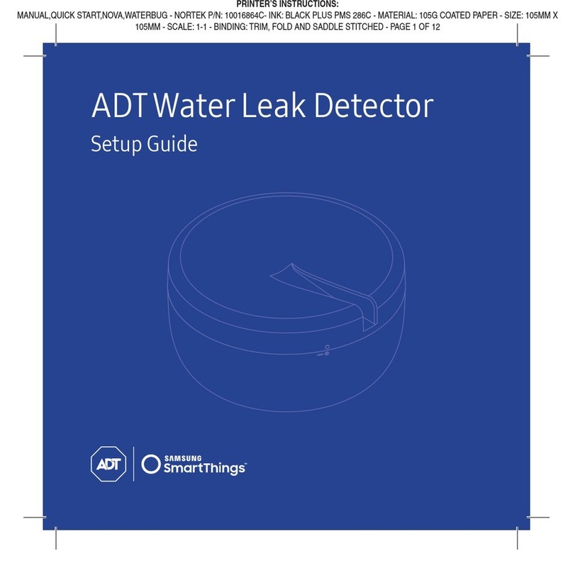 Samsung ADT SmartThings F-ADT-WTR-1 User manual
