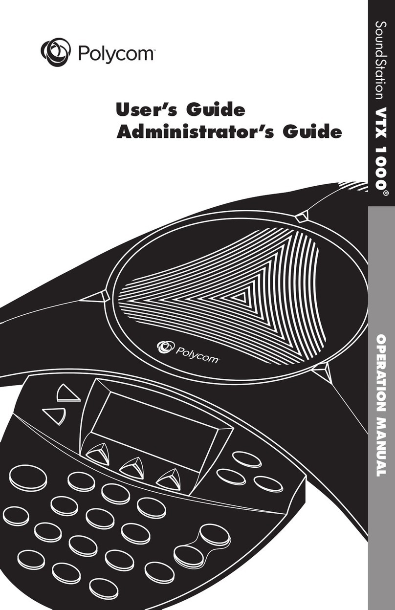 Polycom SoundStation VTX 1000 User manual