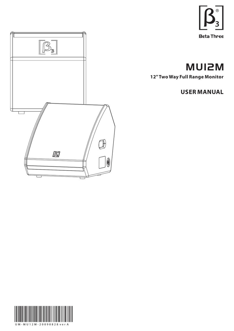 Beta Three MU12M User manual