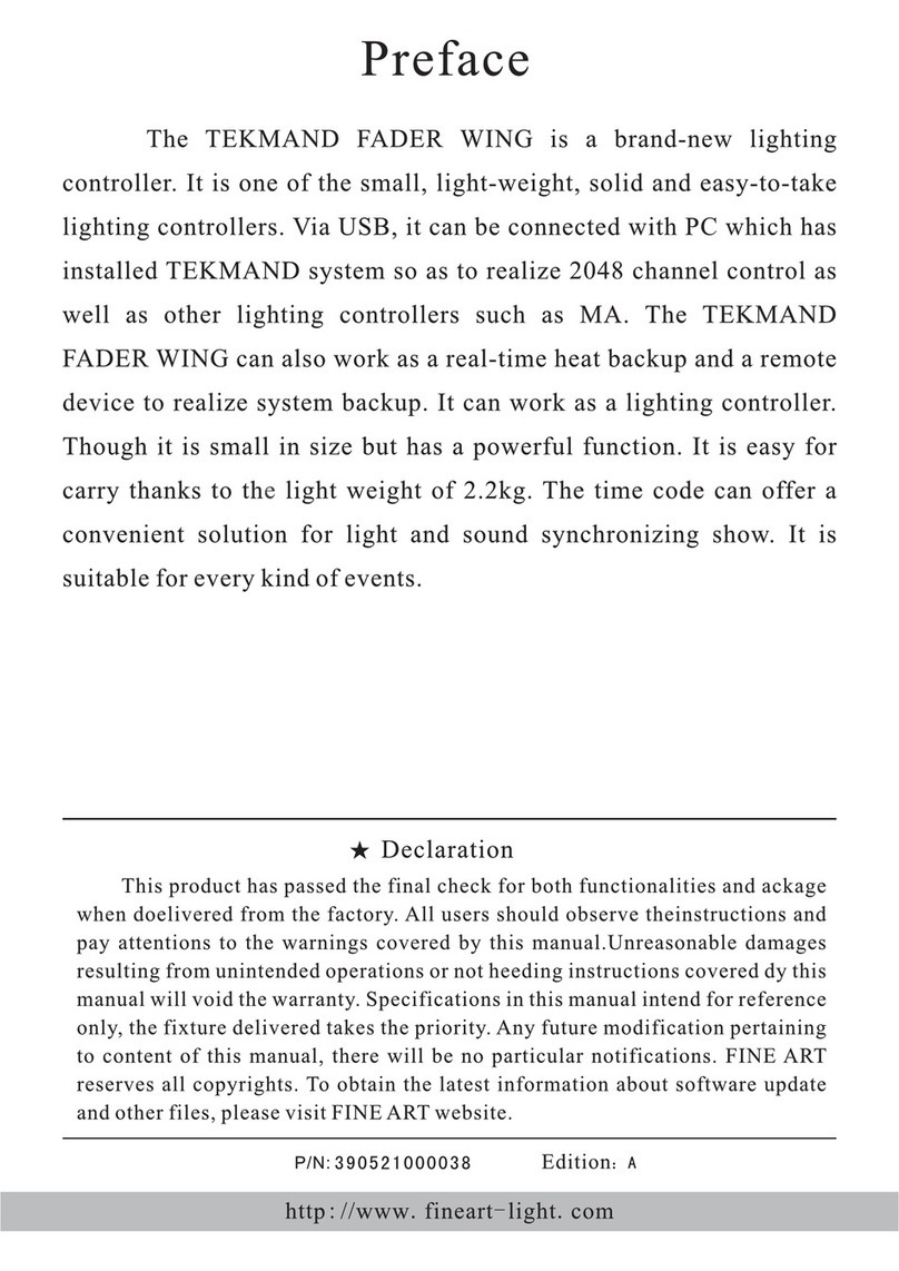 Tekmand Fader Wing User manual