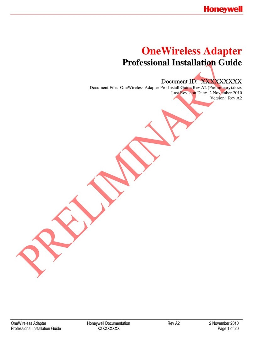 Honeywell OneWireless Adapter User manual