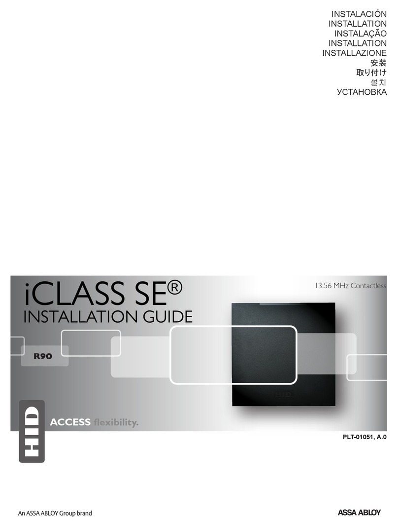 Assa Abloy iClass SE installation guide Assa Abloy iClass SE installation guide