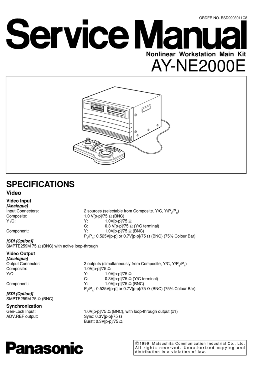 Panasonic AY-NE2000E Service manual