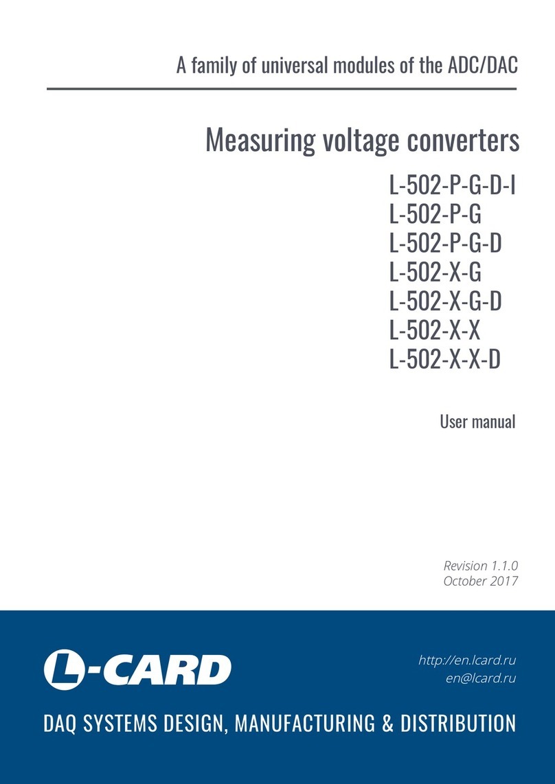 L-Card L-502-P-G-D-I user manual