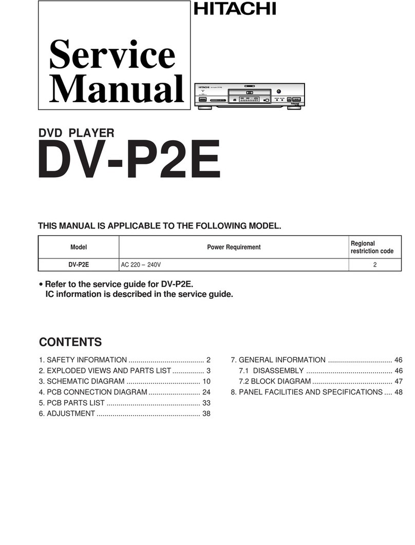 Hitachi DV-P2E User manual