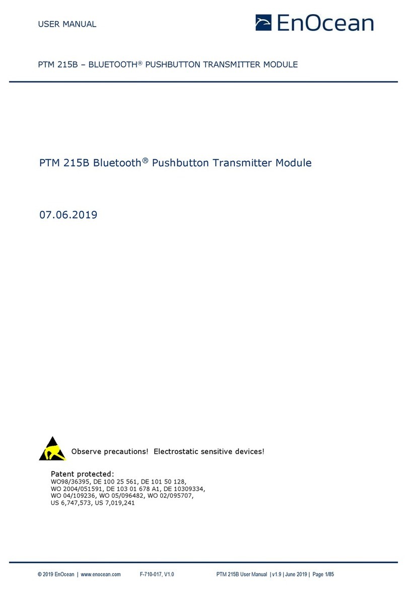 EnOcean PTM 215B user manual
