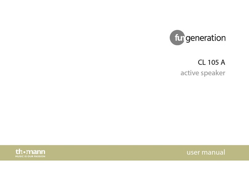 thomann fun genertion CL 105 A User manual thomann fun genertion CL 105 A User manual
