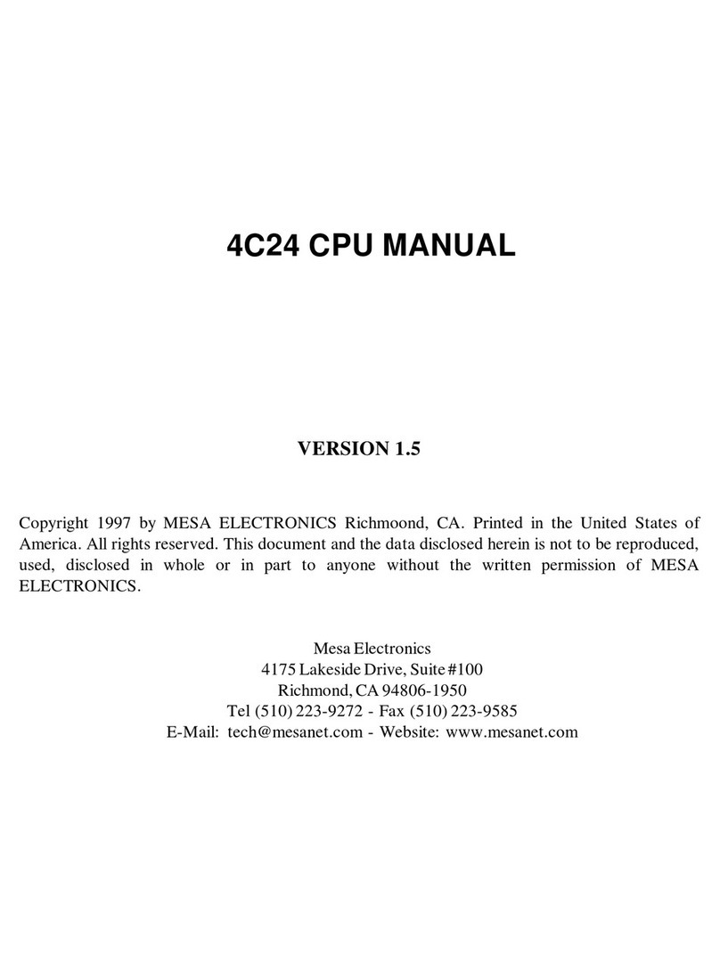MESA Electronic 4C24 User manual