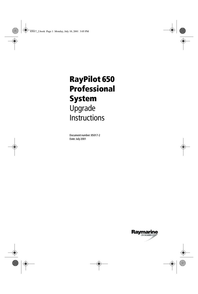 Raymarine RayPilot 650 Professional System Quick start guide Raymarine RayPilot 650 Professional System Quick start guide