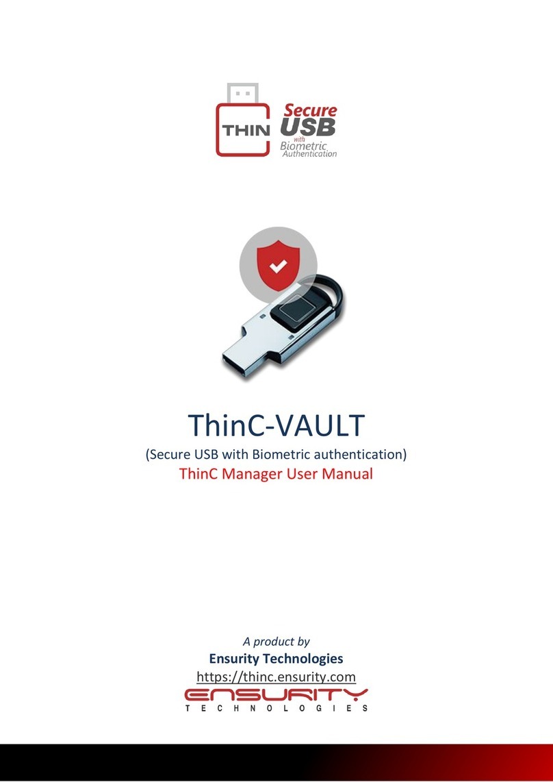 Ensurity Technologies ThinC-VAULT user manual