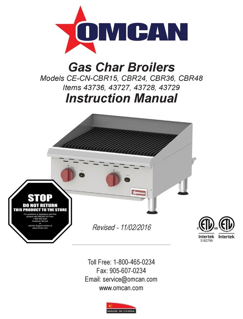 Omcan CE-CN-CBR15 instruction manual