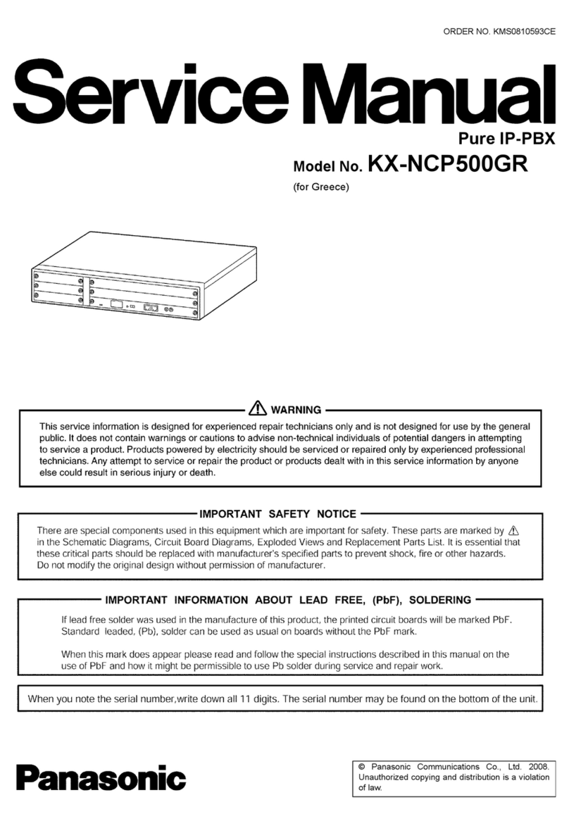 Panasonic KX-NCP500GR Service manual