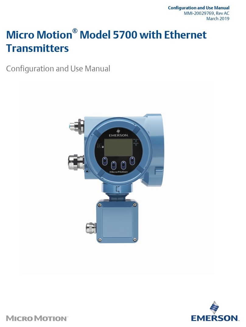 Emerson Micro Motion 5700 Quick guide